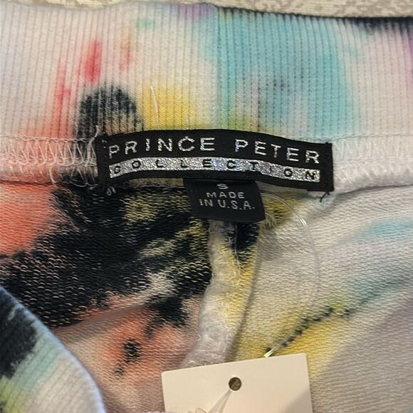 Prince Peter Collection Women’s Tie Dye Colorful Drawstring Joggers - Size S - Picture 5 of 7